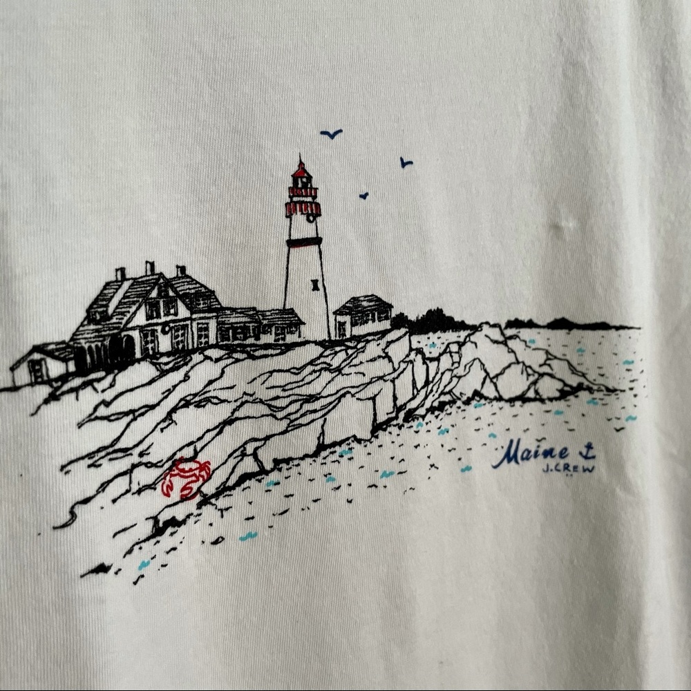 JCREW FACTORY NWT Collector Graphic Tee ‘Maine’ - Picture 5 of 6